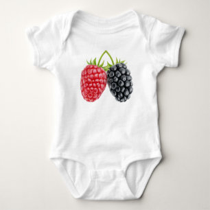 Two berries baby bodysuit