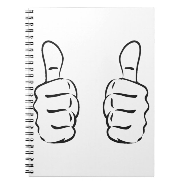 Two Big Thumbs Up Notebook (Front)