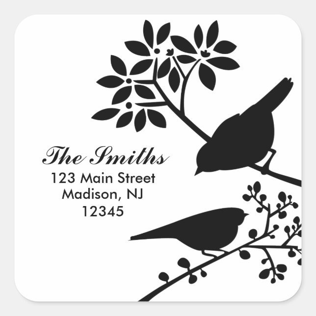 Two Birds Address Labels (Front)