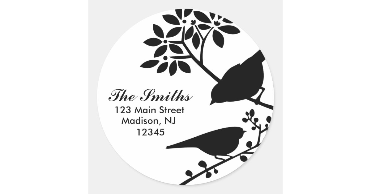 Two Birds Address Labels Zazzle
