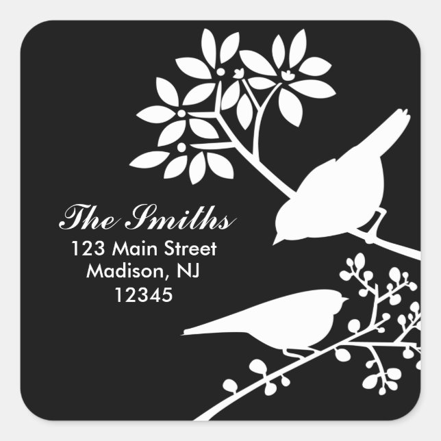 Two Birds Address Labels (Front)