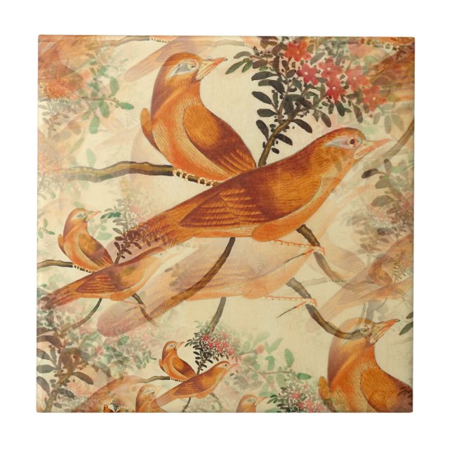 Two Birds Ceramic Tile (Front)
