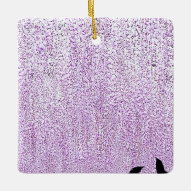 Two Birds Dream Ceramic Ornament (Front)