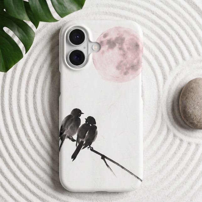Two Birds Sumi-E | Blush Moon (Lifestyle Shot)
