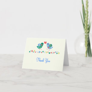 Two Birds Thank You Card