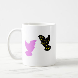 Two Birds Zodiac Mug • Twin Celestial Silhouettes