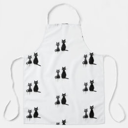 Two Black Cats Apron