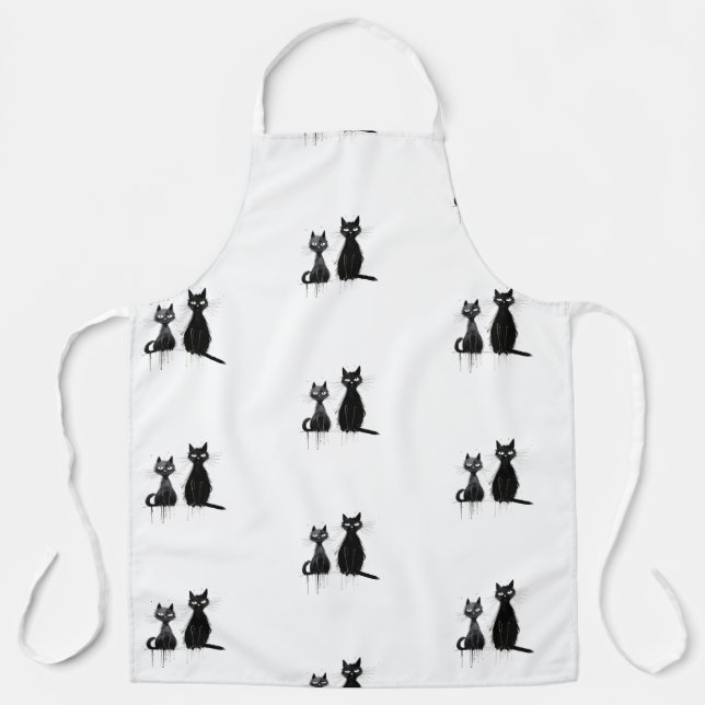 Two Black Cats Apron (Front)