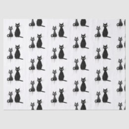 Two Black Cats Tissue Paper