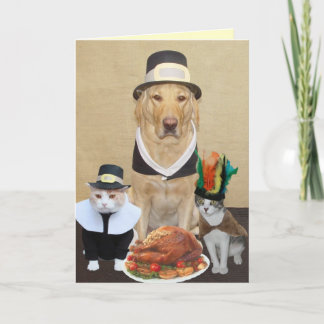 Two Blessed Pilgrims & Chief Holiday Card