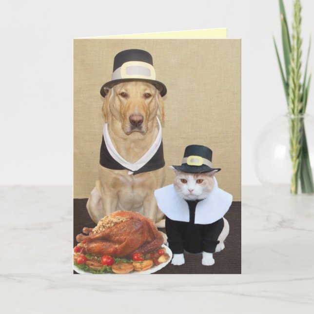 Two Blessed Pilgrims Holiday Card (Front)