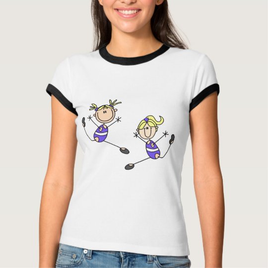 Two Blonde Girl Gymnast Tshirts and Gifts