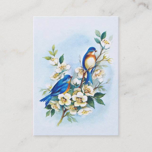 Two Bluebirds Business Card (Front)
