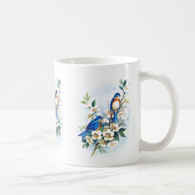 Two Bluebirds Coffee Mug (Right)