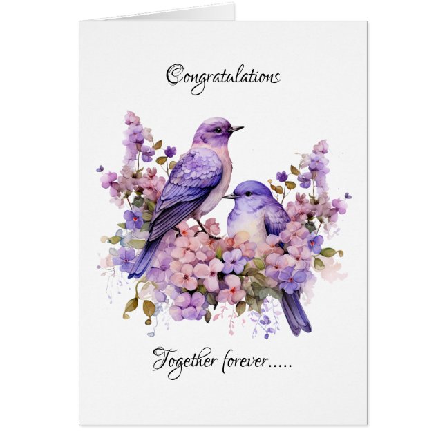 Two Bluebirds Love Wedding  (Front)