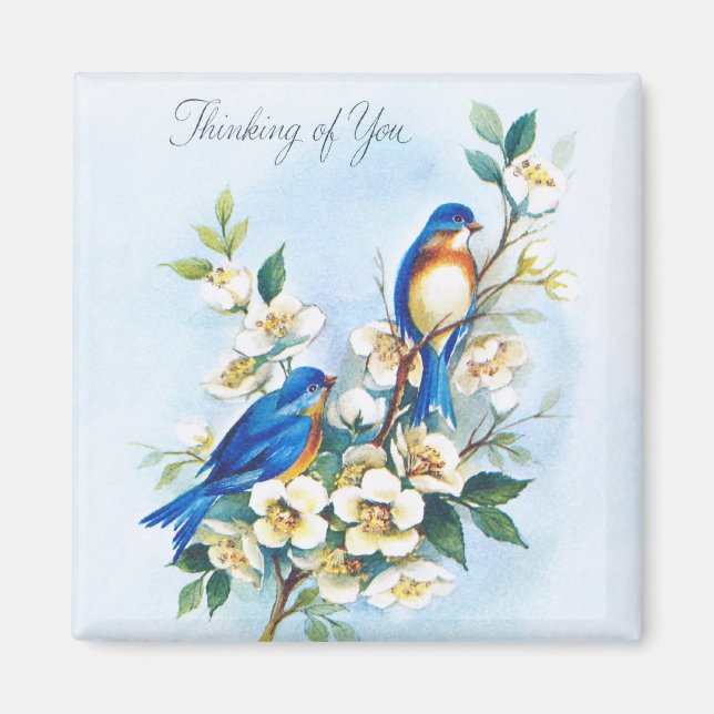 Two Bluebirds Magnet (Front)