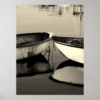 Two boats adrift on the New England Coast Poster