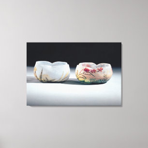 Two bowls by Daum, Nancy, France Canvas Print