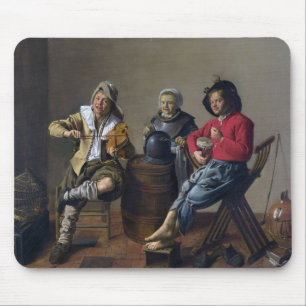 Two Boys and a Girl Making Music (Musicians) Mouse Mat