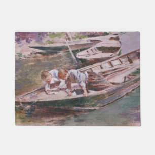 Two Boys in a Boat (by Theodore Robinson) Doormat