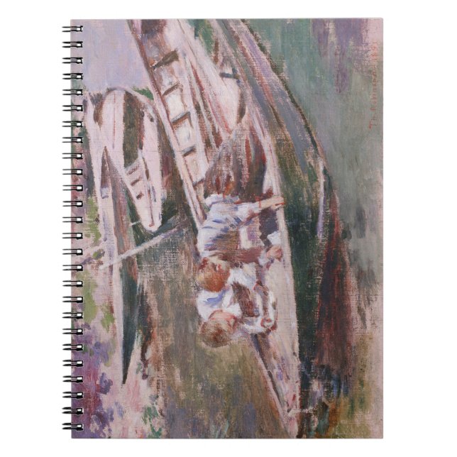 Two Boys in a Boat (by Theodore Robinson) Notebook (Front)
