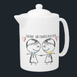 Two Boys Together Is Our Place To Be<br><div class="desc">Two Boys Together Is Our Place To Be Teapot - Nothing says I love you better than sharing a cup of tea together especially with this mega cute teapot featuring two boys. A wonderful gift idea for couples, best friends, parents and kids as well! What a valentines day gift idea!...</div>