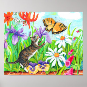 Two Branching Out kid's wall art - Daisy our Cat