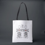 Two Brides Biker Motorcycle Wedding Tote Bag<br><div class="desc">Biker motorcycle Wedding Tote Bag.
Wording can be edited if you would like to change the font. You can also change the font size and placement.</div>