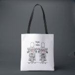 Two Brides Biker Motorcycle Wedding Tote Bag<br><div class="desc">Biker motorcycle Wedding Tote Bag.
Wording can be edited if you would like to change the font. You can also change the font size and placement.</div>