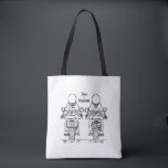 Two Brides Biker Motorcycle Wedding Tote Bag<br><div class="desc">Biker motorcycle Wedding Tote Bag.
Wording can be edited if you would like to change the font. You can also change the font size and placement.</div>
