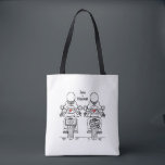 Two Brides Biker Motorcycle Wedding Tote Bag<br><div class="desc">Biker motorcycle Wedding Tote Bag.
Wording can be edited if you would like to change the font. You can also change the font size and placement.</div>