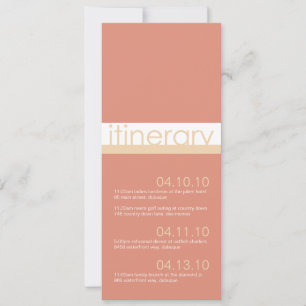 Two Brides Itinerary Announcements