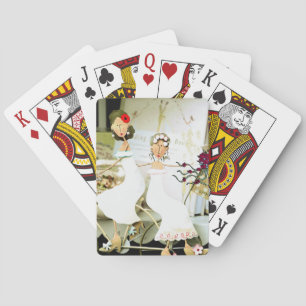 Two Brides Playing Cards