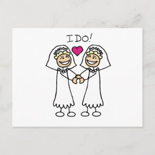 Two Brides Postcard