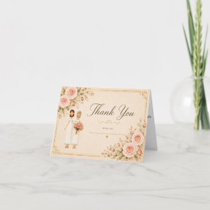 Two Brides Thank You Card