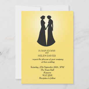 Two Brides Wedding Invitation