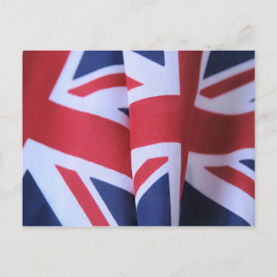 two British flags postcard