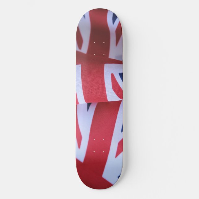 two British flags skateboard 8-1/2" (Front)
