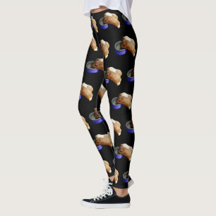 Two Brown And White Guinea Pigs, Leggings