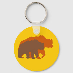 Two Brown Bears Keychain