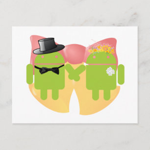 Two Bug Droids Wedding Attire Wedding Bells Invitation