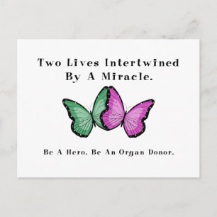 Two Butterflies Are One Postcard