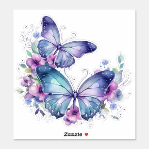 Two Butterflies Watercolor Art