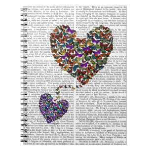 Two Butterfly Hearts Notebook