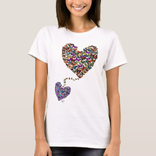 Two Butterfly Hearts T-Shirt