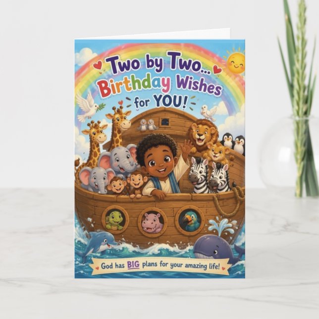 Two by Two Birthday Card (Front)