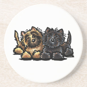 Two Cairn Terriers Coaster