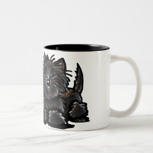 Two Cairn Terriers Two-Tone Coffee Mug
