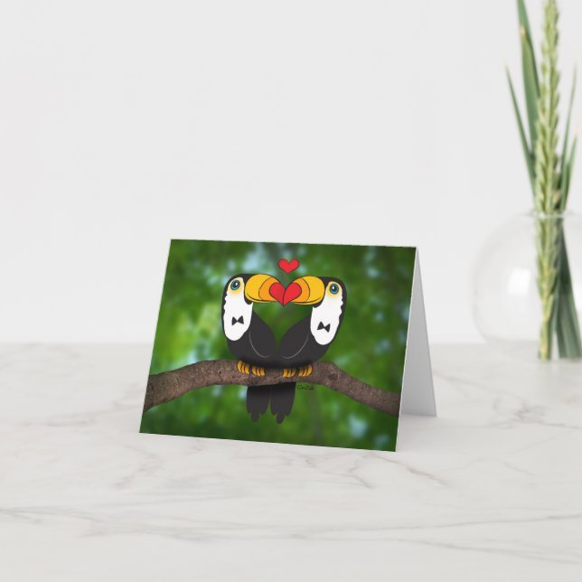 Two Can Get Married! Gay Wedding Notecard (Front)