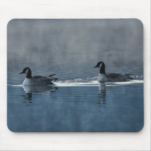 Two Canada Geese on the Lake Mouse Pad